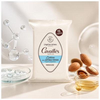 Cavaillès Lingettes Anti-Bactériennes 15 lingettes