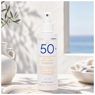 Korres Yoghurt Émulsion Solaire Corps et Visage SPF50+ 150 ML
