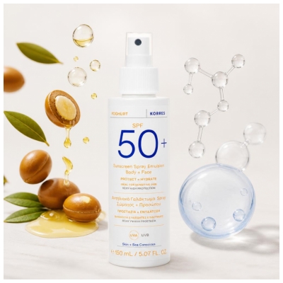 Korres Yoghurt Émulsion Solaire Corps et Visage SPF50+ 150 ML