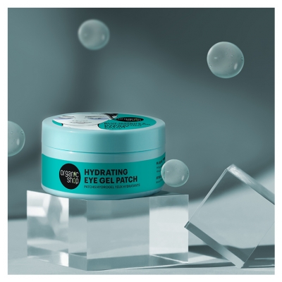 Organic Shop Patchs Yeux Hydratant Matcha et Acide Hyaluronique 60 Unités