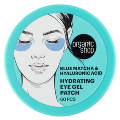 Organic Shop Patchs Yeux Hydratant Matcha et Acide Hyaluronique 60 Unités