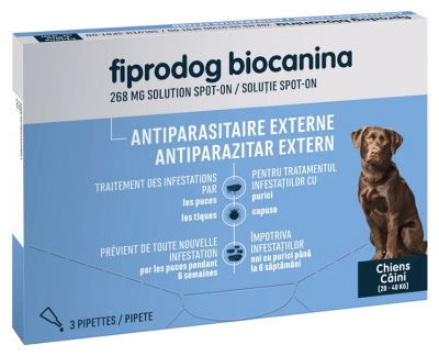 Biocanina Fiprodog Solution Spot-On Grands Chiens 3 Unités