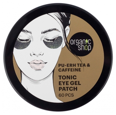 Organic Shop Patchs Hydrogel Yeux Tonifiants au Thé pu-Erh et à la Caféine
