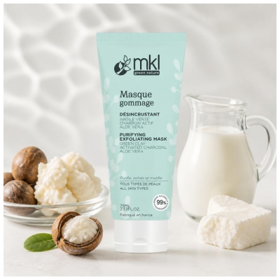MKL Green Nature Masque Gommage Désincrustant Visage Bio 75 ML