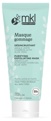 MKL Green Nature Masque Gommage Désincrustant Visage Bio 75 ML