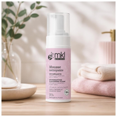 MKL Green Nature Mousse Nettoyante Oxygénante Visage et Yeux 150 ML 