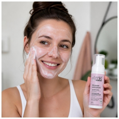 MKL Green Nature Mousse Nettoyante Oxygénante Visage et Yeux 150 ML 