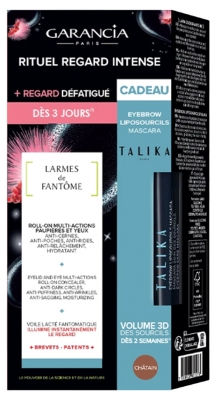 Garancia Larmes de Fantôme Roll-On Paupières et Yeux 10 ml + Talika Liposourcils Mascara 5 ml Offert - Couleur : Châtain