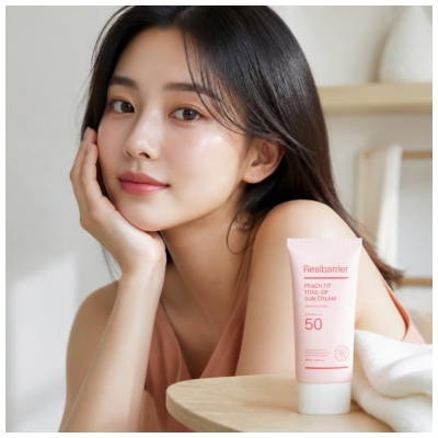 Real Barrier Peach Fit Tone-Up Crème Solaire Visage SPF 50 50 ML