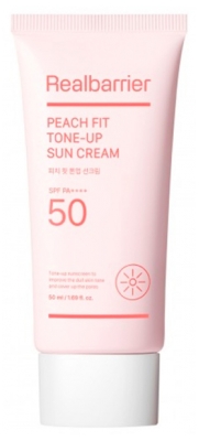 Real Barrier Peach Fit Tone-Up Crème Solaire Visage SPF 50 50 ML