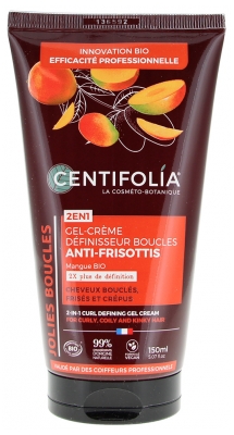 Centifolia Gel-Crème Définisseur Boucles Anti-Frisottis 2en1 Biologique 150 ML