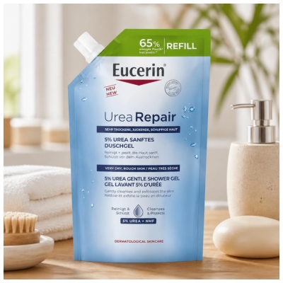 Eucerin UreaRepair Gel Lavant 5% Urée Recharge 400 ML