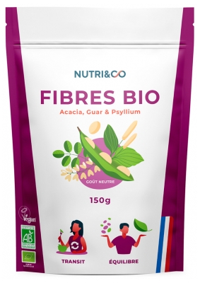 Nutri&Co Fibres Bio Goût Neutre 150 Grammes