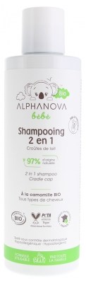 Alphanova Bébé Shampoing 2en1 Biologique 200 ML