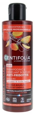 Centifolia Shampoing et Démêlant Boucles Anti-Frisottis 2en1 Biologique 200 ML
