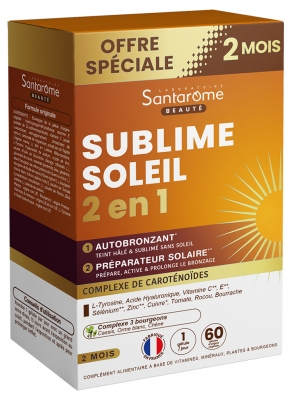 Santarome Sublime Soleil 2en1 Complément Alimentaire 60 Gélules