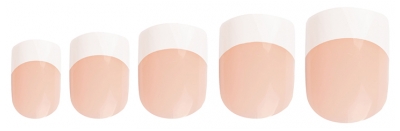 Invogue 24 Faux Ongles French Carré Rose + Colle