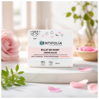 Centifolia Éclat de Rose Crème Riche Biologique 50 ML