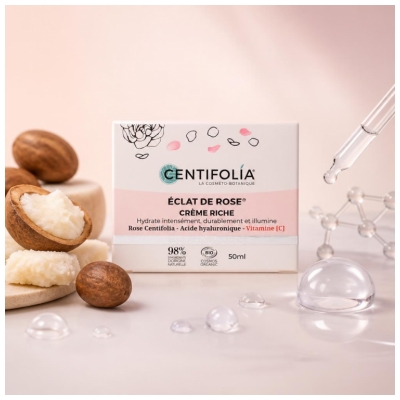 Centifolia Éclat de Rose Crème Riche Biologique 50 ML