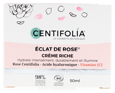 Centifolia Éclat de Rose Crème Riche Biologique 50 ML