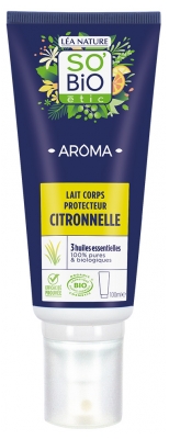 Léa Nature SO BIO étic Lait Corps Protecteur Citronnelle 3 Huiles Essentielles Bio 100 ml