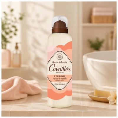 Cavaillès Mousse de Douche l'Original Nectar de Vanille Peaux Sensibles 200 ml