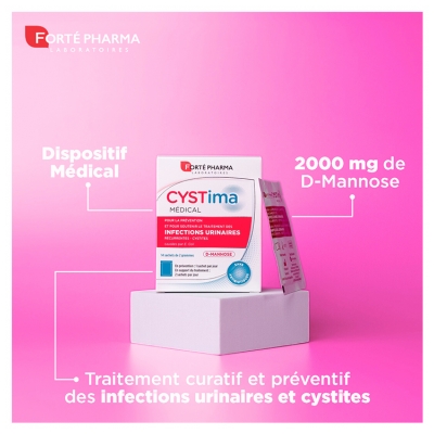 Forté Pharma Cystima Médical - 14 Sachets (Dispositif Médical)