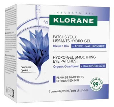 Klorane Bleuet Bio Patchs Yeux Lissants Hydro Gel 7 x 2 Patchs