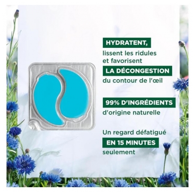Klorane Bleuet Bio Patchs Yeux Lissants Hydro Gel 7 x 2 Patchs
