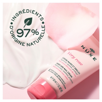 Nuxe Very rose Crème Mains et Ongles Apaisante Peaux Sensibles 50 ml