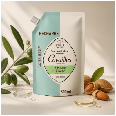 Cavaillès Rogé Cavaillès Soin Lavant Intime et Hydratant Éco Recharge 500 ML