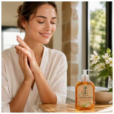 Le Petit Olivier Pur Savon Liquide de Marseille Parfum Fleur d'Oranger 300 ML