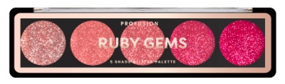 Profusion Cosmetics Palette Glitter Ruby Gems Yeux 5 Teintes