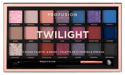 Profusion Cosmetics Palette Twilight Yeux 21 Teintes