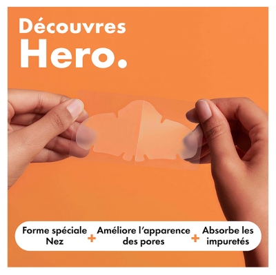 Hero Mighty Patch Nose Patchs de Nuit Anti-Imperfections 10 Unités Hydrocolloïdes