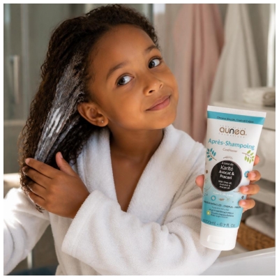 Aunéa Après-Shampoing Enfant Cheveux Bouclés Frisés Crépus Dès 3 ans 200 ml 