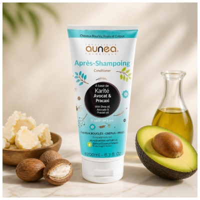 Aunéa Après-Shampoing Enfant Cheveux Bouclés Frisés Crépus Dès 3 ans 200 ml 