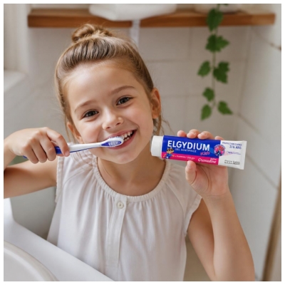 Elgydium Kids Gel Dentifrice Protection de Caries 3-6 Ans 50 ML