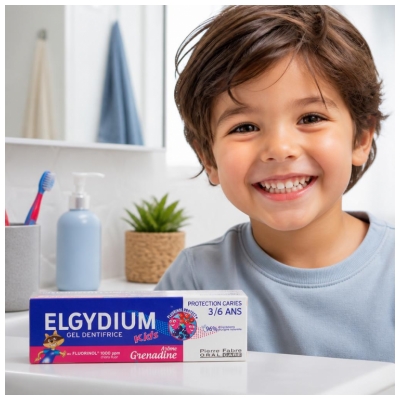 Elgydium Kids Gel Dentifrice Protection de Caries 3-6 Ans 50 ML