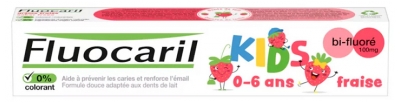 Fluocaril Kids Dentifrice Bi-Fluoré 0/6 Ans Fraise 75 ML