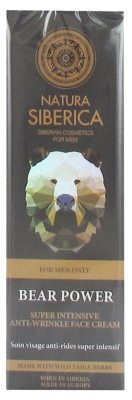 Natura Siberica Homme Bear Power Soin Anti Rides Super Intensif Visage 50 ML