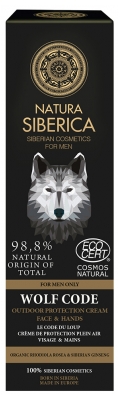 Natura Siberica Homme Crème Visage & Mains le Code du Loup 80 ml
