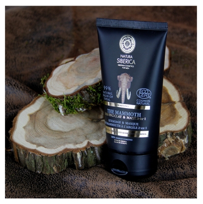 Natura Siberica Homme Rasage et Masque 2 en 1 le Rasage Parfait du Mammouth 150 ml