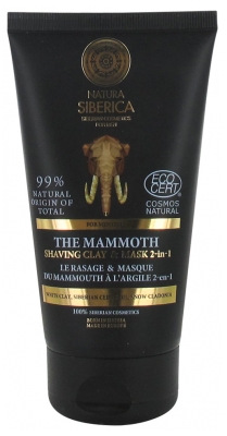 Natura Siberica Homme Rasage et Masque 2 en 1 le Rasage Parfait du Mammouth 150 ml