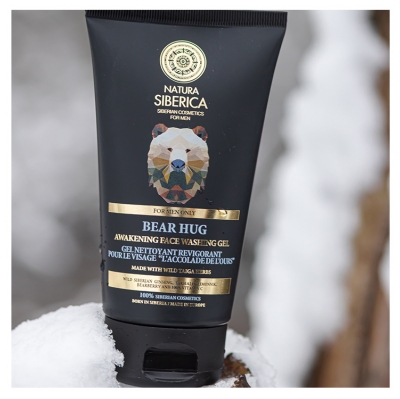 Natura Siberica Homme Gel Nettoyant Visage l'Accolade de l'Ours 150 ml