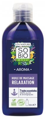 Léa Nature SO BIO étic Aroma Huile de Massage Relaxation Biologique 100 ML