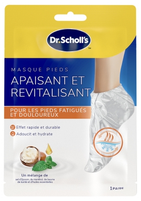 Scholl Masque Pieds Apaisant et Revitalisant 1 Unité