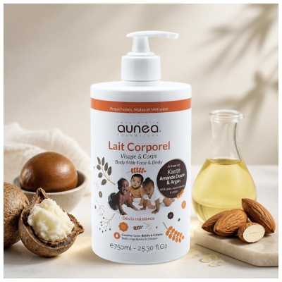 Aunéa Cosmétique Aunéa Lait Corporel Visage et Corps 750 ml