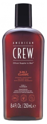American Crew 3en1 Classique Corps et Cheveux 250 ml
