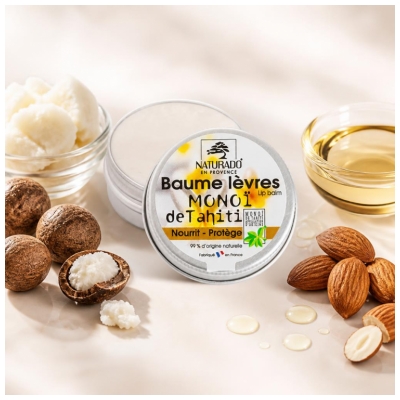 Naturado en Provence Monoï de Tahiti Baume Lèvres 15 ml